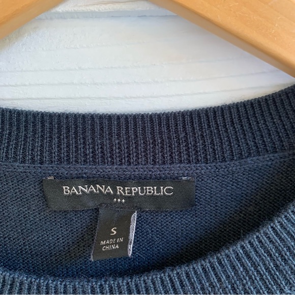 Banana Republic knit pullover sweater top size small crew neck dark gray - Picture 8 of 11